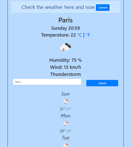 Weather App preview